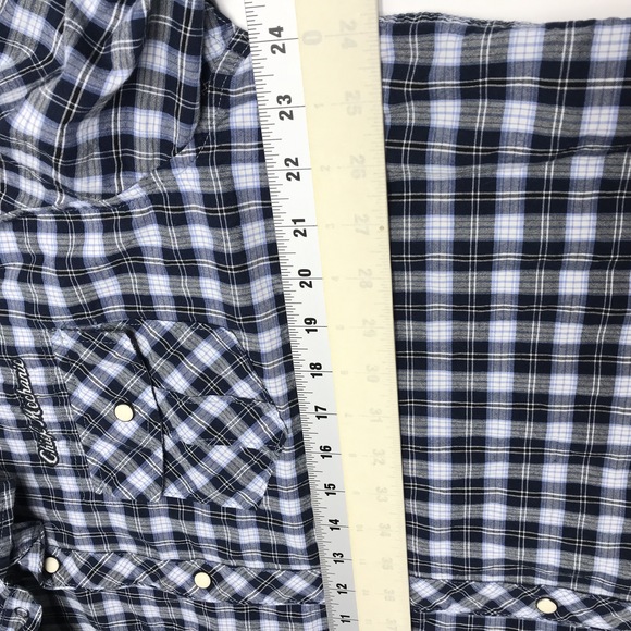 Disney Park Shirt Mens Extra Large Blue Western Mickey Mouse Mechanic Motorcycle - Picture 6 of 8